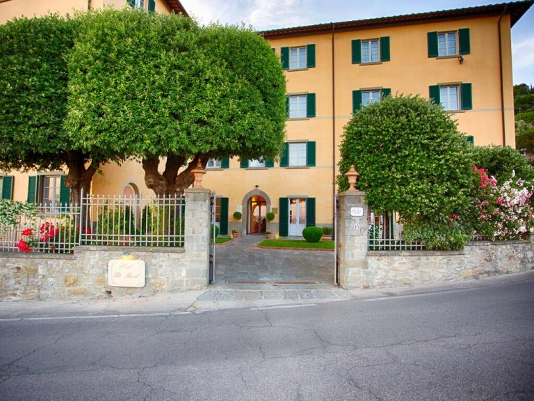 Villa Marsili Cortona — entrance to the historic 18th-century hotel just outside the city walls