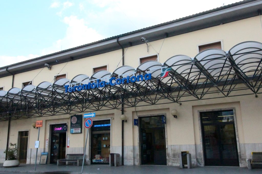 train to Cortona — Camucia Cortona station
